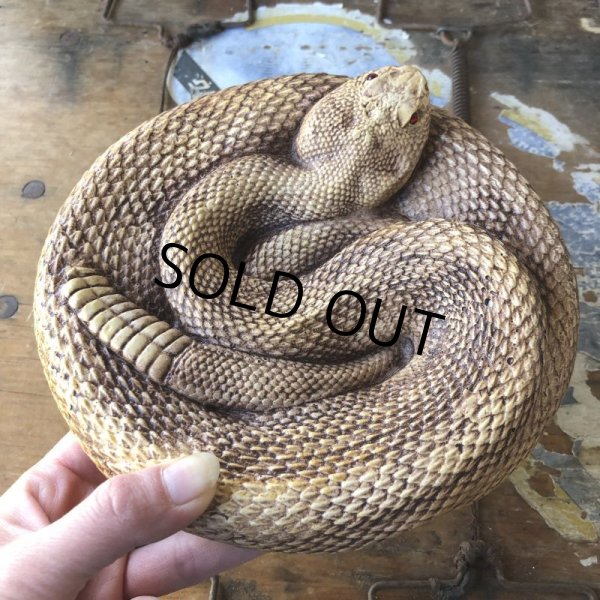 画像2: 70s Vintage Disneyland Adveture Land RANDOTTI Rattle Snake Ceramic (B668) (2)