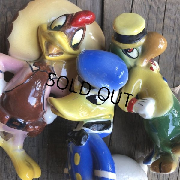画像8: 40s Disney's Three Caballeros Cramic Figurine Complete Set (B669) (8)