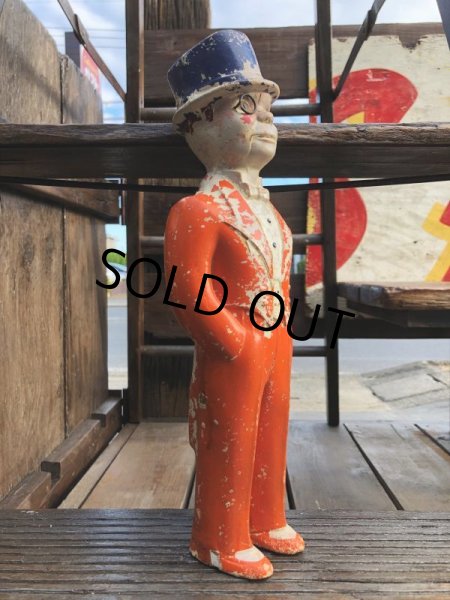 画像2: 1940s Vintage Charlie McCarthy Chalkware Carnival Statue (B673) (2)