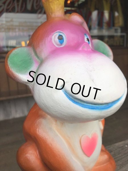 画像9: Vintage BDS Plastic Coin Bank Hippie Monkey (B674)  (9)