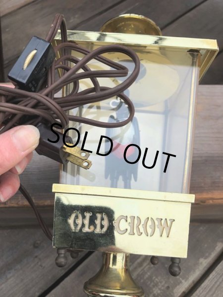 画像9: Vintage OLD CROW Kentucky Whiskey  BAR Wall Light Sign (B675) (9)