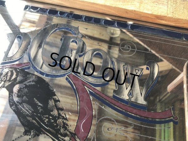 画像4: Vintage OLD CROW Kentucky Whiskey  Store Display Bar Pub Mirror Sign (B676) (4)