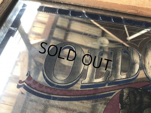 画像3: Vintage OLD CROW Kentucky Whiskey  Store Display Bar Pub Mirror Sign (B676) (3)