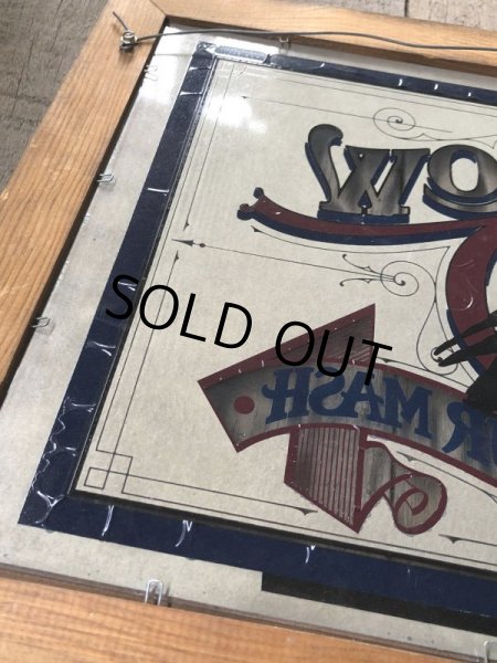 画像8: Vintage OLD CROW Kentucky Whiskey  Store Display Bar Pub Mirror Sign (B676) (8)
