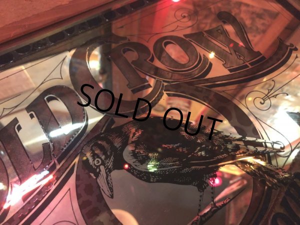 画像13: Vintage OLD CROW Kentucky Whiskey  Store Display Bar Pub Mirror Sign (B676) (13)