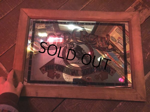 画像12: Vintage OLD CROW Kentucky Whiskey  Store Display Bar Pub Mirror Sign (B676) (12)
