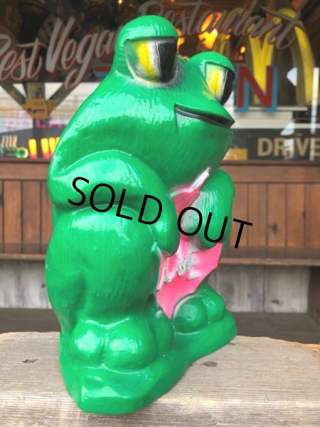 画像2: 70s Vintage Hippie LOVE Frog Plastic Bank (B677) (2)