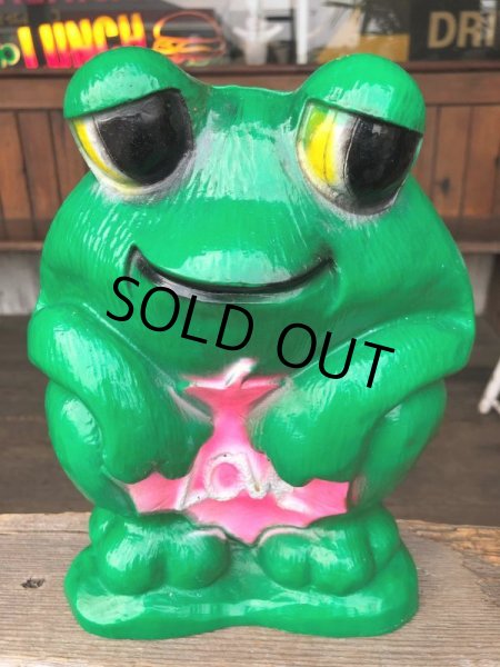 画像5: 70s Vintage Hippie LOVE Frog Plastic Bank (B677) (5)