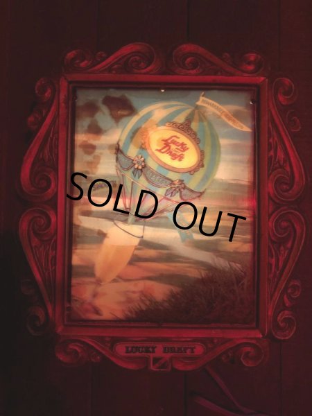 画像14: 70s Vintage Lucky Draft Beer Store Display Lighted Sign (B679) (14)