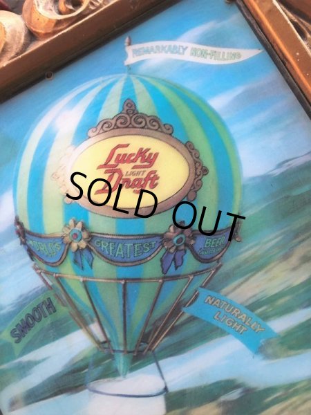 画像19: 70s Vintage Lucky Draft Beer Store Display Lighted Sign (B679) (19)