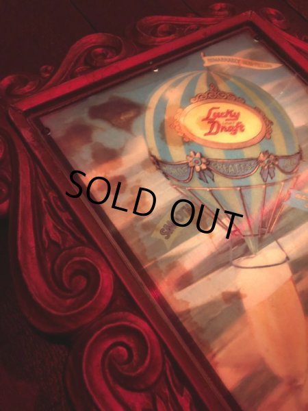 画像15: 70s Vintage Lucky Draft Beer Store Display Lighted Sign (B679) (15)