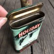 画像5: Vintage Holiday Tabacco Pocket Tin Can (B681)     (5)