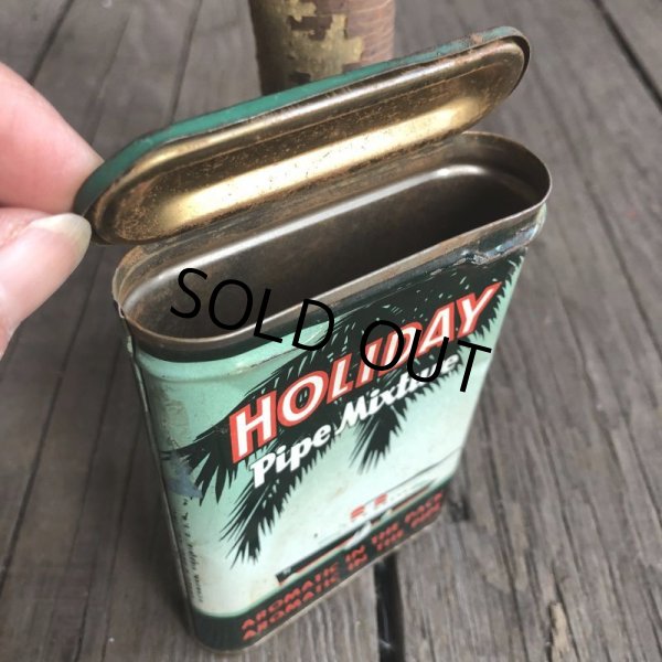 画像5: Vintage Holiday Tabacco Pocket Tin Can (B681)     (5)
