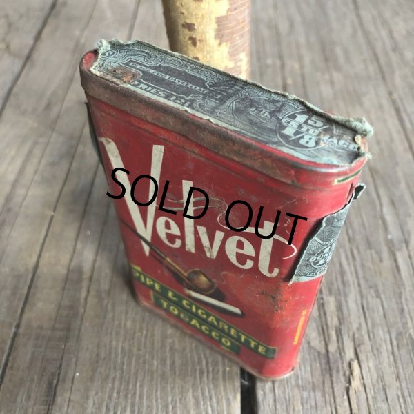 画像4: Vintage Velvet Tabacco Pocket Tin Can (B683)     (4)