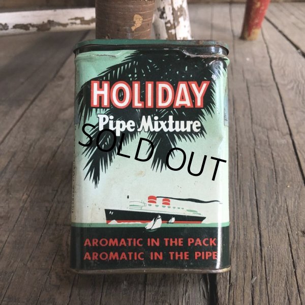 画像2: Vintage Holiday Tabacco Pocket Tin Can (B681)     (2)