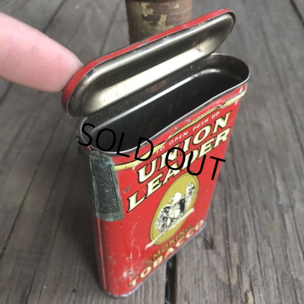 画像5: Vintage Union Leader Tabacco Pocket Tin Can (B687)     (5)