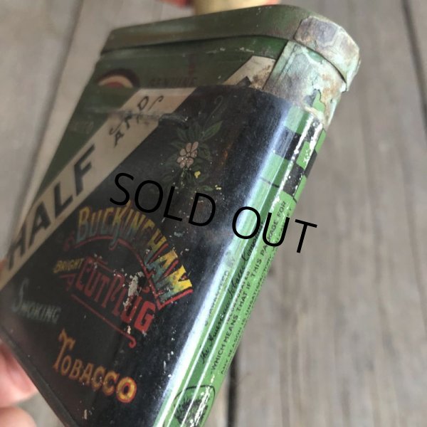 画像7: Vintage HALF AND HALF Tabacco Pocket Tin Can (B689)     (7)