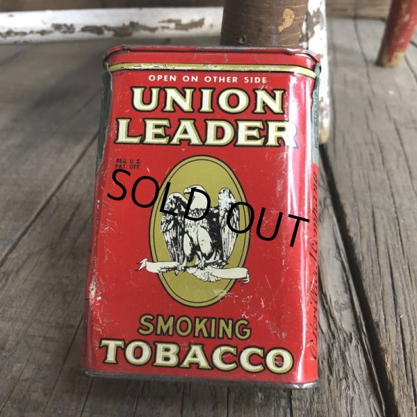 画像2: Vintage Union Leader Tabacco Pocket Tin Can (B687)     (2)