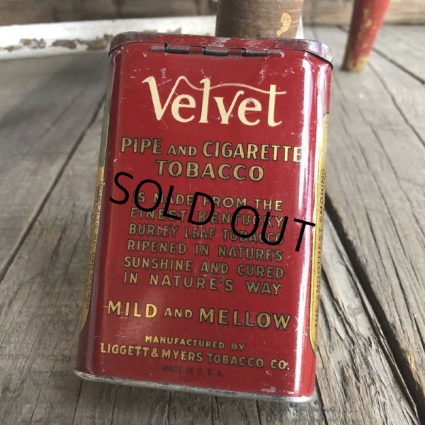画像3: Vintage Velvet Tabacco Pocket Tin Can (B684)     (3)