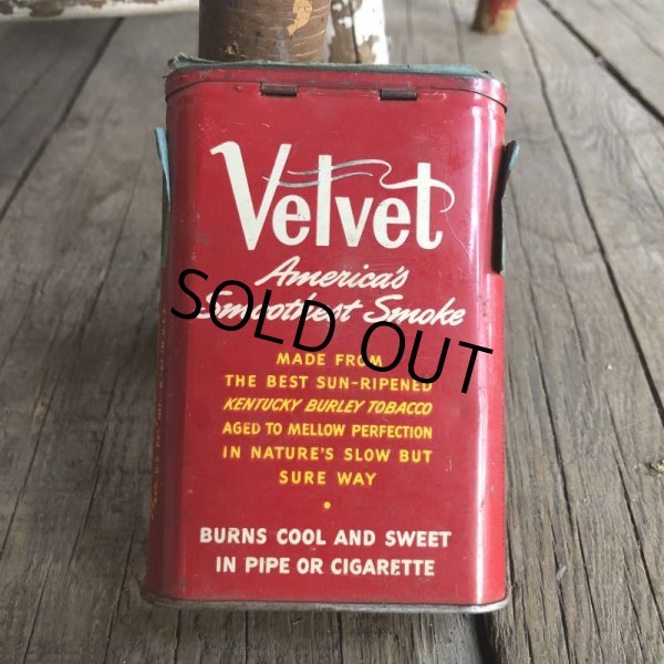 画像3: Vintage Velvet Tabacco Pocket Tin Can (B683)     (3)