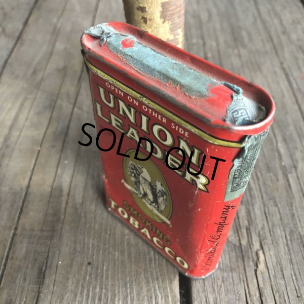 画像4: Vintage Union Leader Tabacco Pocket Tin Can (B687)     (4)