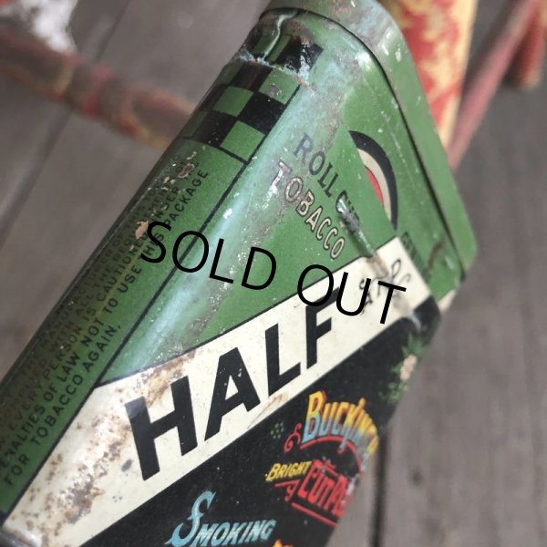 画像6: Vintage HALF AND HALF Tabacco Pocket Tin Can (B689)     (6)