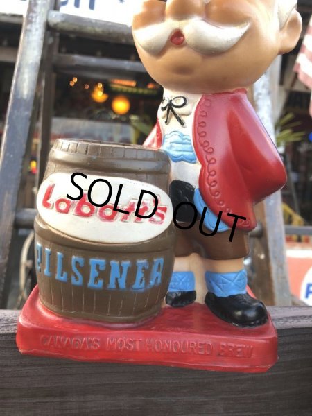 画像9: Vintage LABATT's PILSENER Beer Swizzle Stick Holder Vinyl Statue (B690) (9)