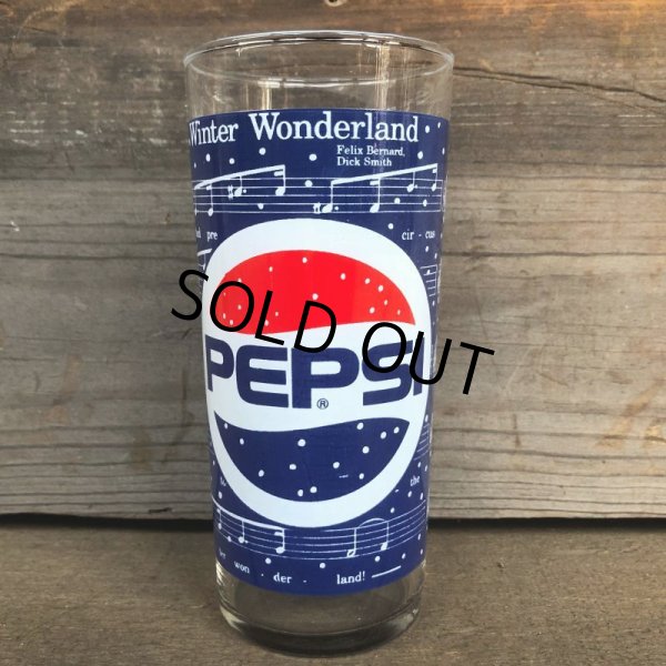 画像1: Vintage Pepsi Christmas Winter Wonderland Glass (G071) (1)