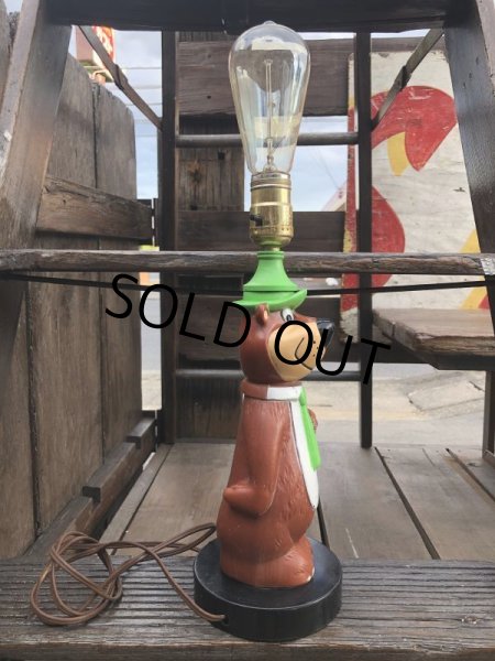 画像4: 60s Vintage Hanna Barbera Yogi Bear Plastic Lamp (B693) (4)