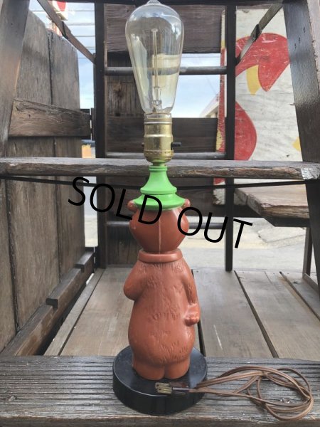 画像5: 60s Vintage Hanna Barbera Yogi Bear Plastic Lamp (B693) (5)