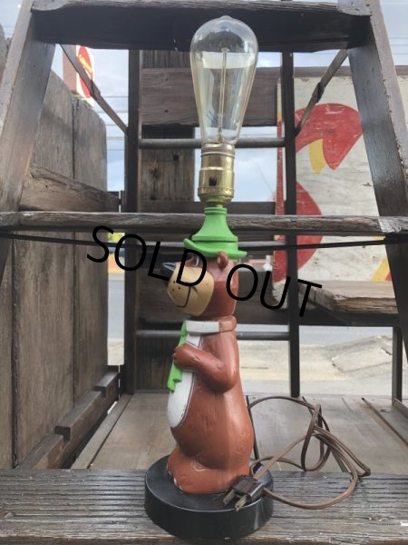 画像6: 60s Vintage Hanna Barbera Yogi Bear Plastic Lamp (B693) (6)