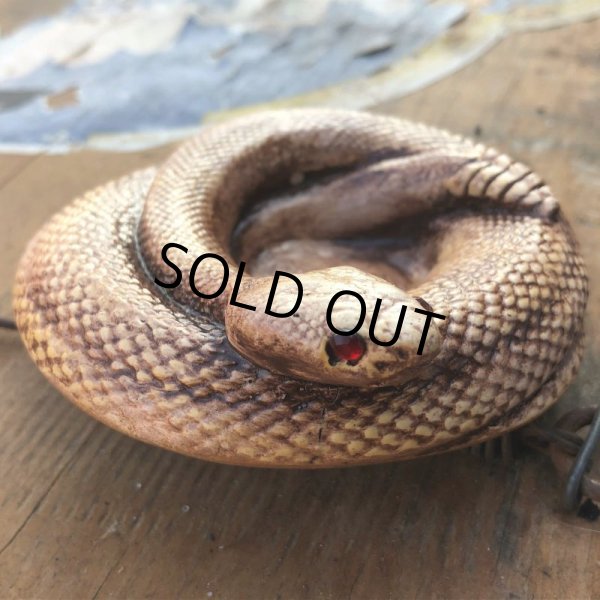 画像2: 70s Vintage Disneyland Adveture Land RANDOTTI Rattle Snake Ceramic Ashtray (B697) (2)