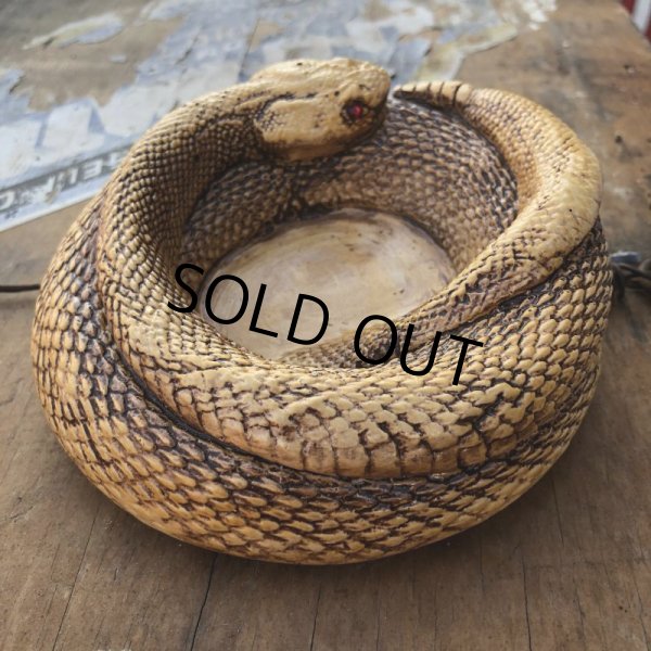 画像5: 70s Vintage Disneyland Adveture Land RANDOTTI Rattle Snake Ceramic Ashtray (B696) (5)