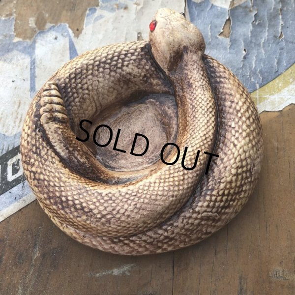 画像3: 70s Vintage Disneyland Adveture Land RANDOTTI Rattle Snake Ceramic Ashtray (B697) (3)