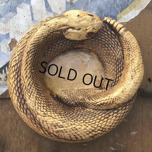 画像6: 70s Vintage Disneyland Adveture Land RANDOTTI Rattle Snake Ceramic Ashtray (B696) (6)