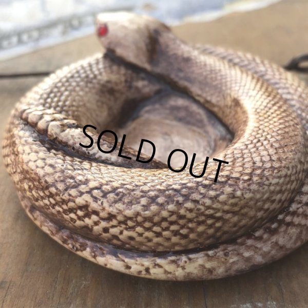 画像6: 70s Vintage Disneyland Adveture Land RANDOTTI Rattle Snake Ceramic Ashtray (B697) (6)