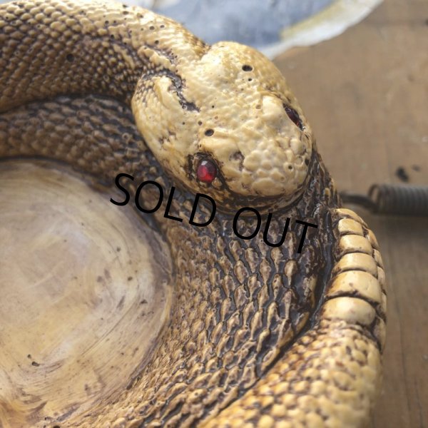画像4: 70s Vintage Disneyland Adveture Land RANDOTTI Rattle Snake Ceramic Ashtray (B696) (4)