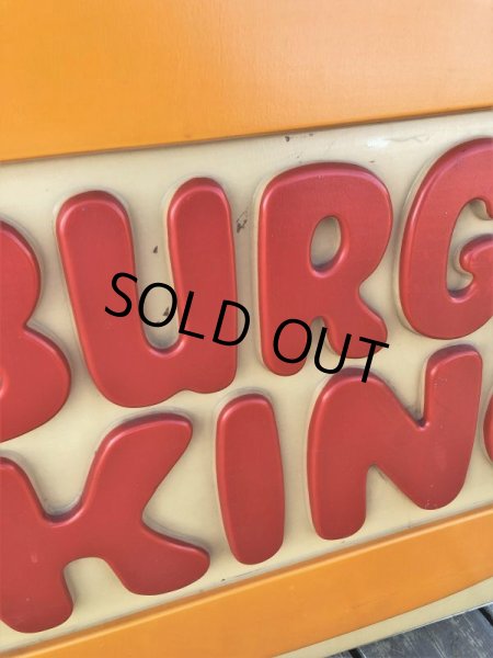 画像8: Vintage Burger King Old Logo Outdoor Sign Original (B697) (8)