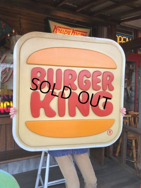 画像12: Vintage Burger King Old Logo Outdoor Sign Original (B697) (12)
