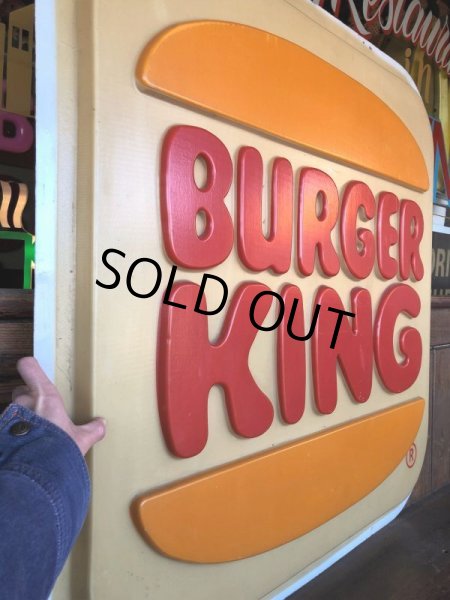 画像5: Vintage Burger King Old Logo Outdoor Sign Original (B697) (5)
