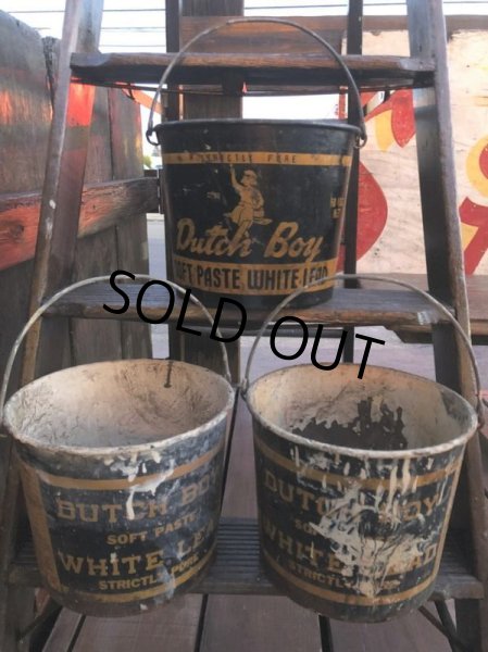 画像8: Vintage Dutch Boy White Lead Paint Bucket Pail (B705) (8)