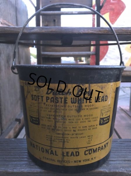 画像3: Vintage Dutch Boy White Lead Paint Bucket Pail (B705) (3)