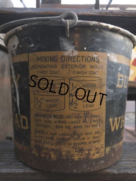 画像4: Vintage Dutch Boy White Lead Paint Bucket Pail (B706) (4)
