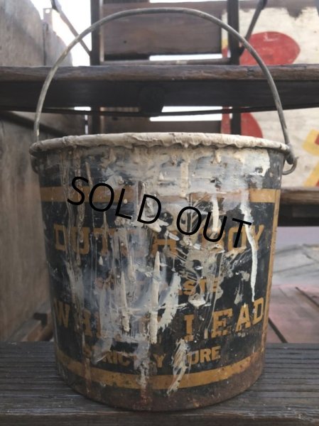 画像3: Vintage Dutch Boy White Lead Paint Bucket Pail (B706) (3)