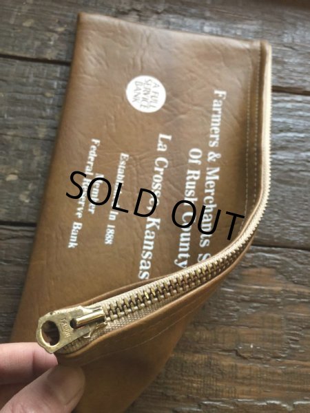 画像3: Vintage Zippered Vinyl Bank Money Bag FDIC (B711) (3)