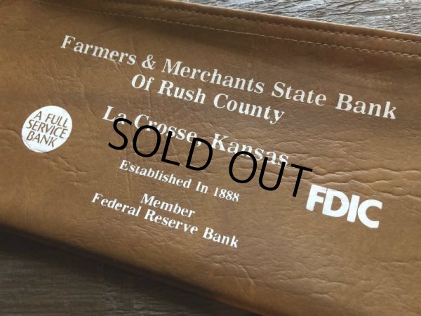 画像2: Vintage Zippered Vinyl Bank Money Bag FDIC (B711) (2)