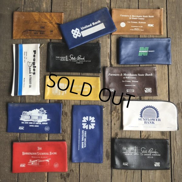 画像6: Vintage Zippered Vinyl Bank Money Bag United Bank (B713) (6)