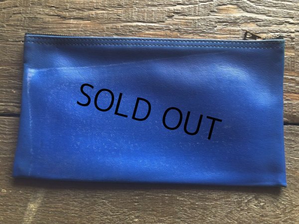 画像5: Vintage Zippered Vinyl Bank Money Bag (B720) (5)