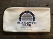 画像5: Vintage Zippered Vinyl Bank Money Bag Sunflower Bank (B714) (5)