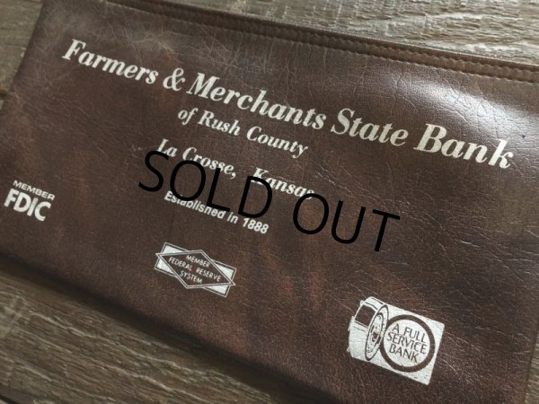 画像2: Vintage Zippered Vinyl Bank Money Bag FDIC (B712) (2)